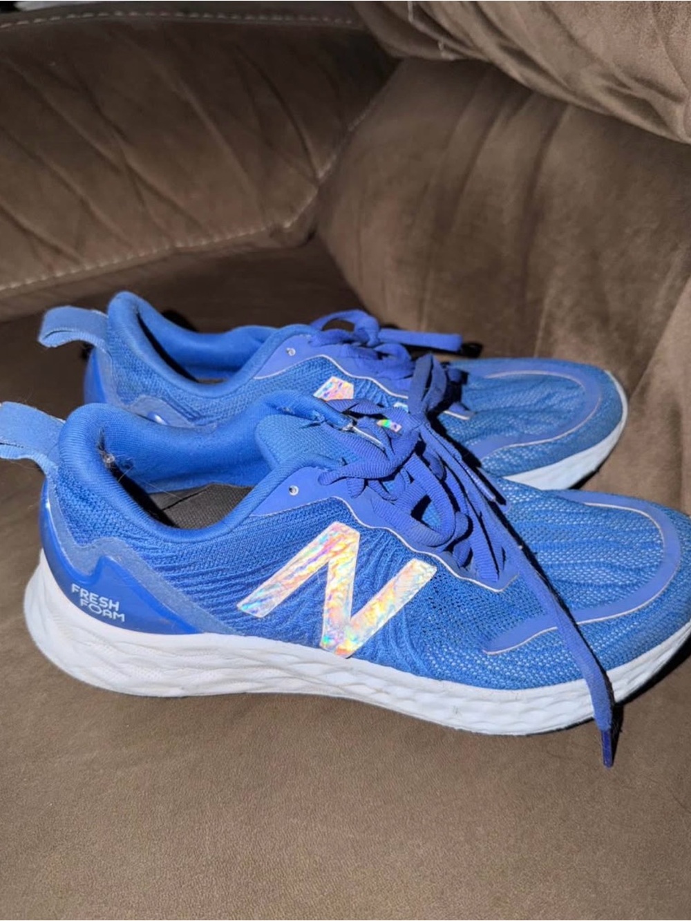 New Balance Womens Blue Fresh Foam Running Shoes Size 7